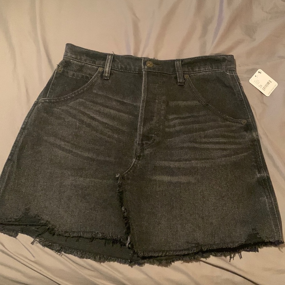 Free People denim skirt